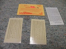 Champ decals HO Alphabet Numerals L-150 Express bronze gold 1/8"  F6