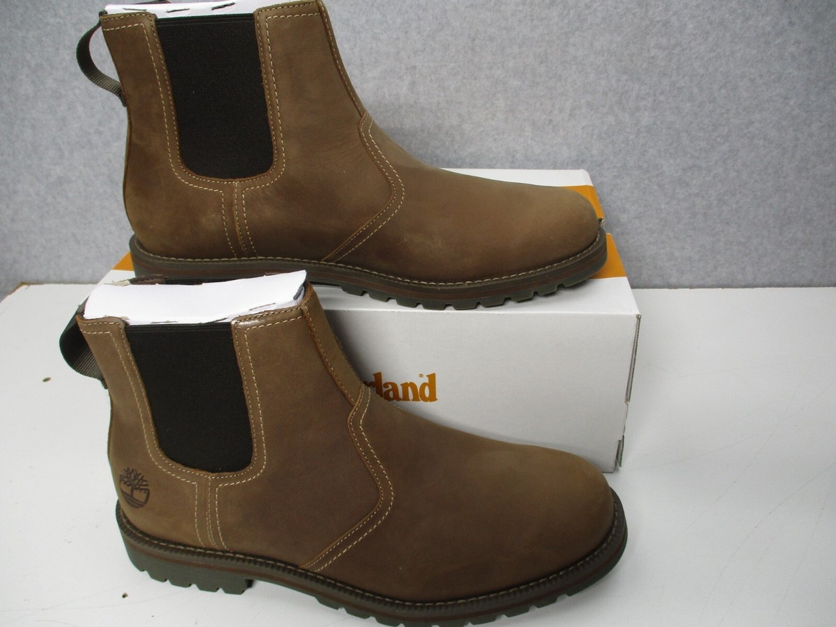 Men\'s Timberland Larchmont Mid Chelsea Boot Brownie Timberland Larchmont Mid Chelsea Boots Leather Brown Brownie  main image 4