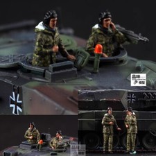 Homemade 1/72 U.S. Army Tanker Captain 2-person Finished Model Ornament Toys