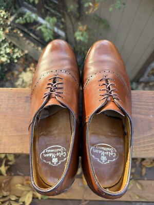 Vintage Cole Haan Traditionals Cognac Leather Saddle Shoes V 