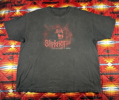 Slipknot Knot Fest T-Shirt Size XL Men Antennas to Hell Black Tour Band Music