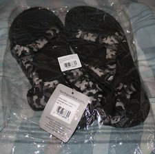 Muk Luk Sports Mens Black Cushion Hook & Loop Strap Sandals New Size 13