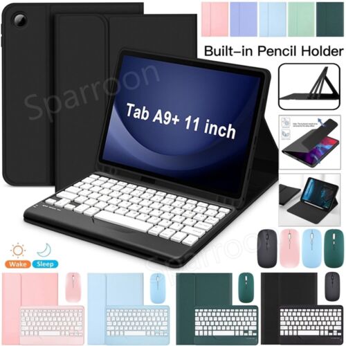For Samsung Galaxy Tab A9+ A8 A7 S9 FE S8 S7 S6 Lite Keyboard Mouse Case Cover - 第 1/36 張圖片