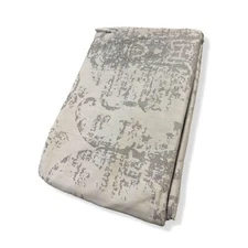 $227 Lili Alessandra Silver Gray Medici Cotton Jacquard Euro Square Pillow Sham