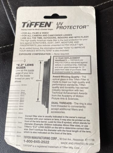 Tiffen 55mm 55 mm UV Protector Filter NEW - Picture 2 of 5
