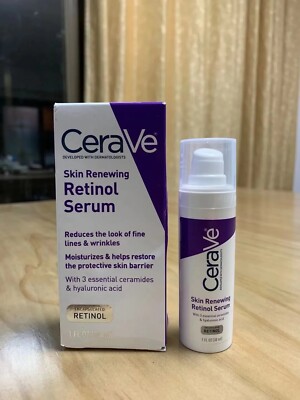 Cerave Skin Renewing Retinol Facial Serum, 1oz  [USA Warehouse  ]