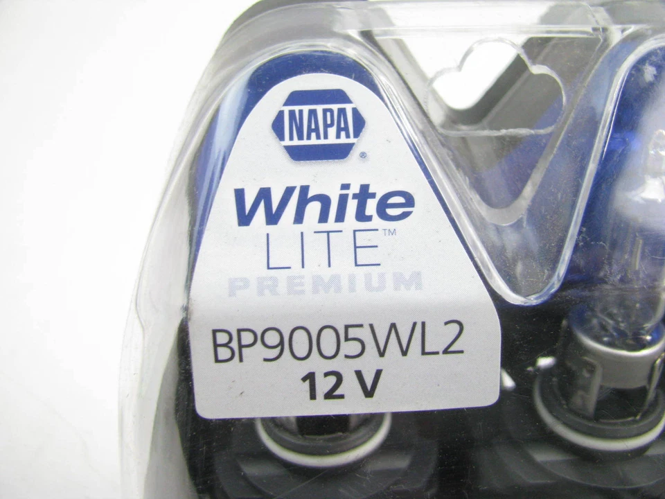 Napa BP9005WL2 White Headlight Headlamp Bulb 12V 65W HB3 9005 - 2/Pack - Image 3 of 3