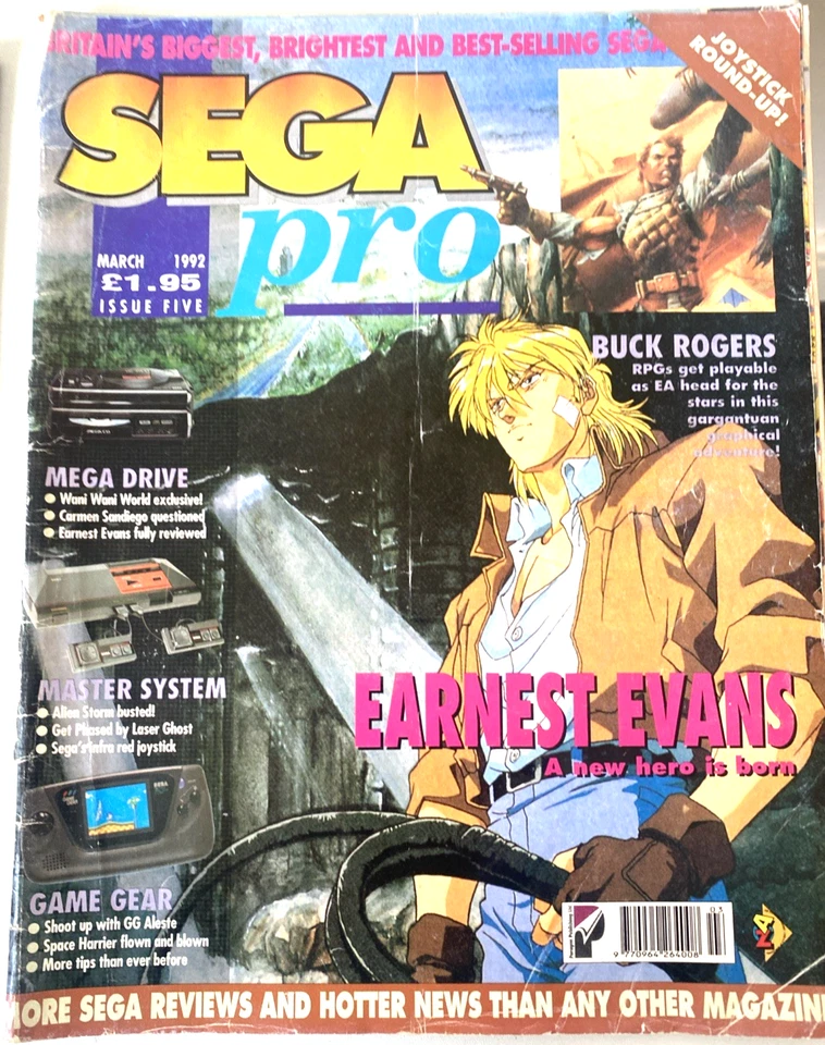 SEGA PRO. (2 ISSUE MARCH & AUGUST 1992). WORN CONDITION WITHOUT POSTER. SCARCE. - Image 2 of 4