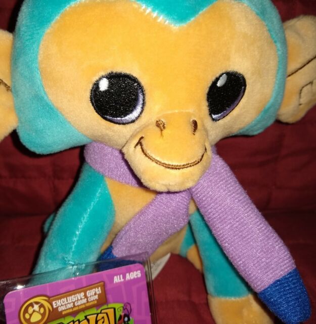 Animal Jam FUNKY MONKEY Blue Plush Unused Code Jazwares LNWT Unused Code 2016 | eBay
