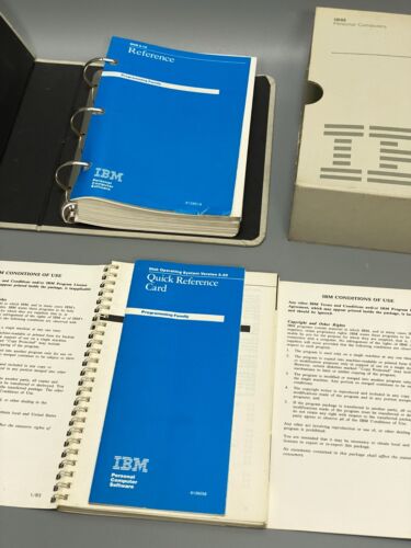 Rodzina programowania IBM DOS 3.20 - IBM Operating System 2 dyskietki 360KB 5.25" - Zdjęcie 1 z 6