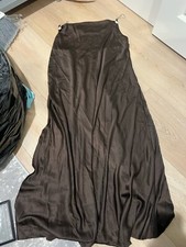 SHEIN Curve Plus Satin Midi Dress - Size 3XL, Brown