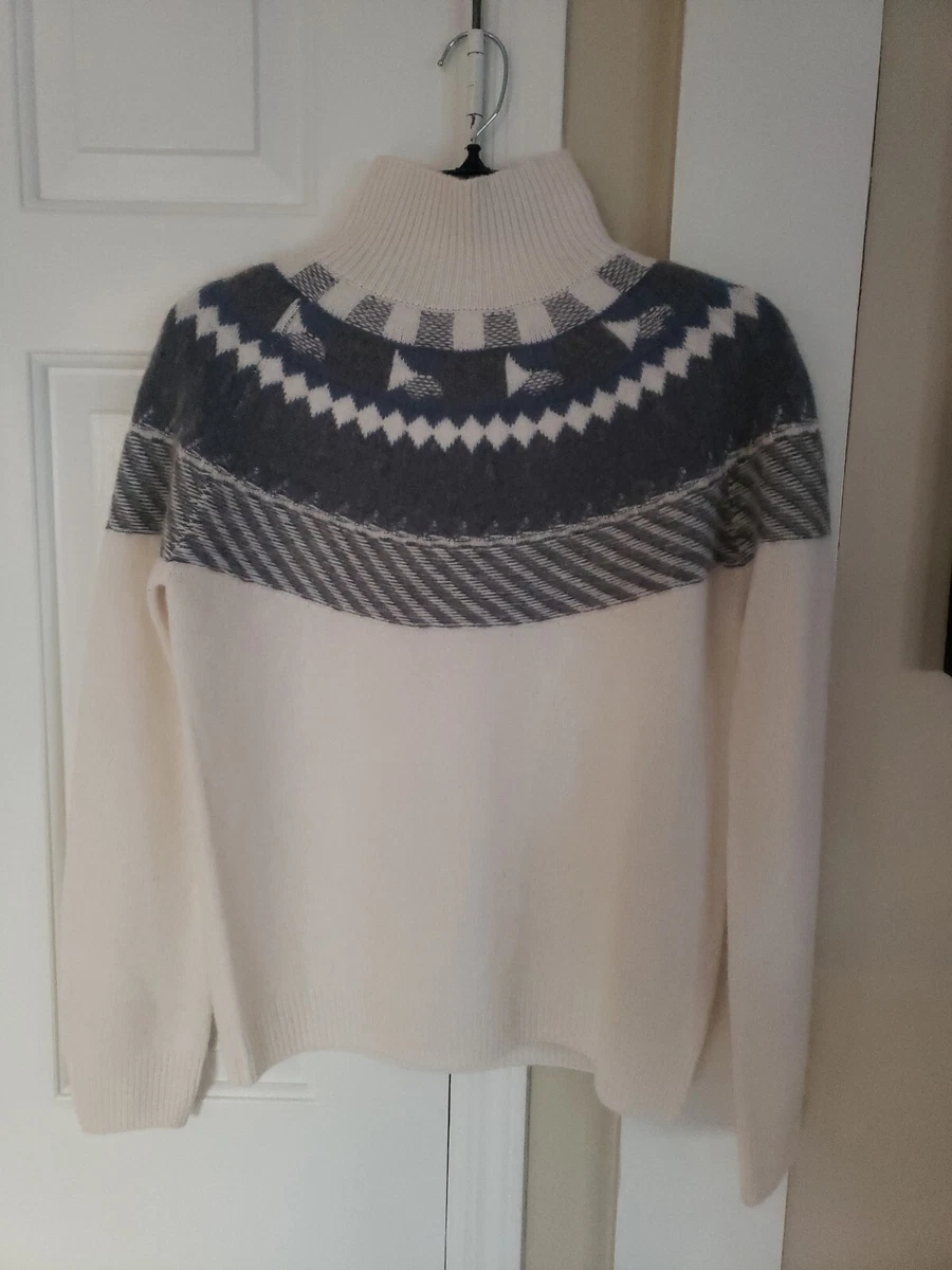 NWT MAGASCHONI 100% Cashmere Fair Isle Sweater Sz S | eBay