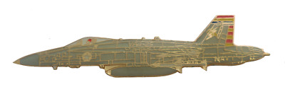 McDonnell Douglas F/A-18 Hornet VFA 25 US Navy USN Pin Anstecker - LETZTE PAAR