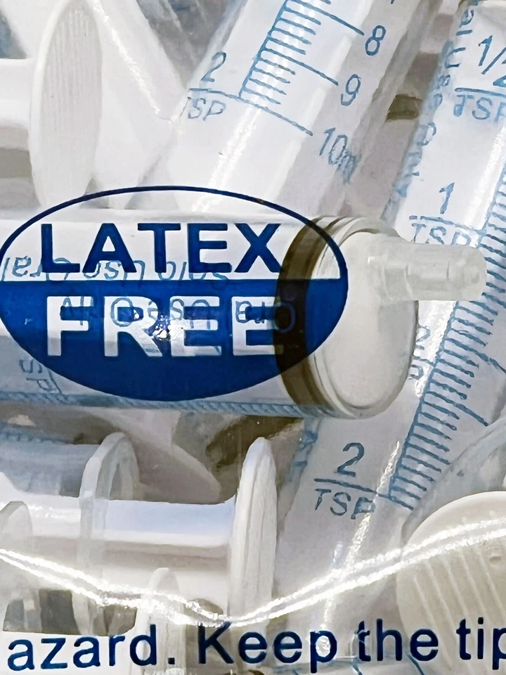 Jeringas 10cc ULTRA-FLO ORAL 10 ml estériles NUEVA jeringa + tapa -2 cucharaditas - paquete de 100 Foto 4 de 4