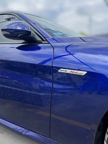 2pcs Alfa Romeo 3D Giulia Stelvio Giulia Milano Fender Badge Sticker Wings - Bild 3 von 5