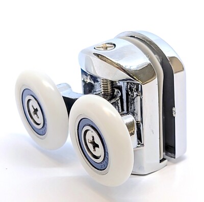 ROUES DOUCHE PORTE Rouleaux Verre Porte Salle De Bain Cuivre Nylon Remplacement EUR 9,07