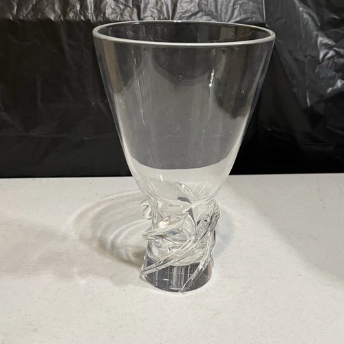 STEUBEN Handmade Crystal Whirlpool Vase Donald Powers