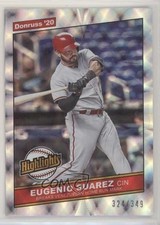 2020 Panini Donruss Highlights Silver 324/349 Eugenio Suarez #H-11 0b3