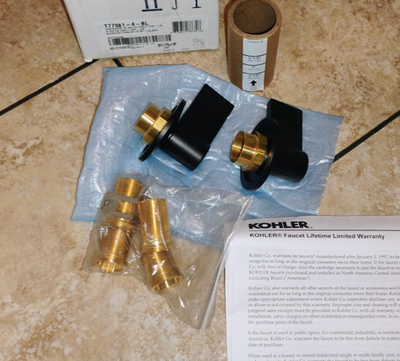 #ad Kohler T77981 4 BL T77981 4 Components Wall Mount Faucet Handles $65.00