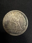 1853 Seated Liberty Quarter Silver With Arrows Nice Details Album Coin