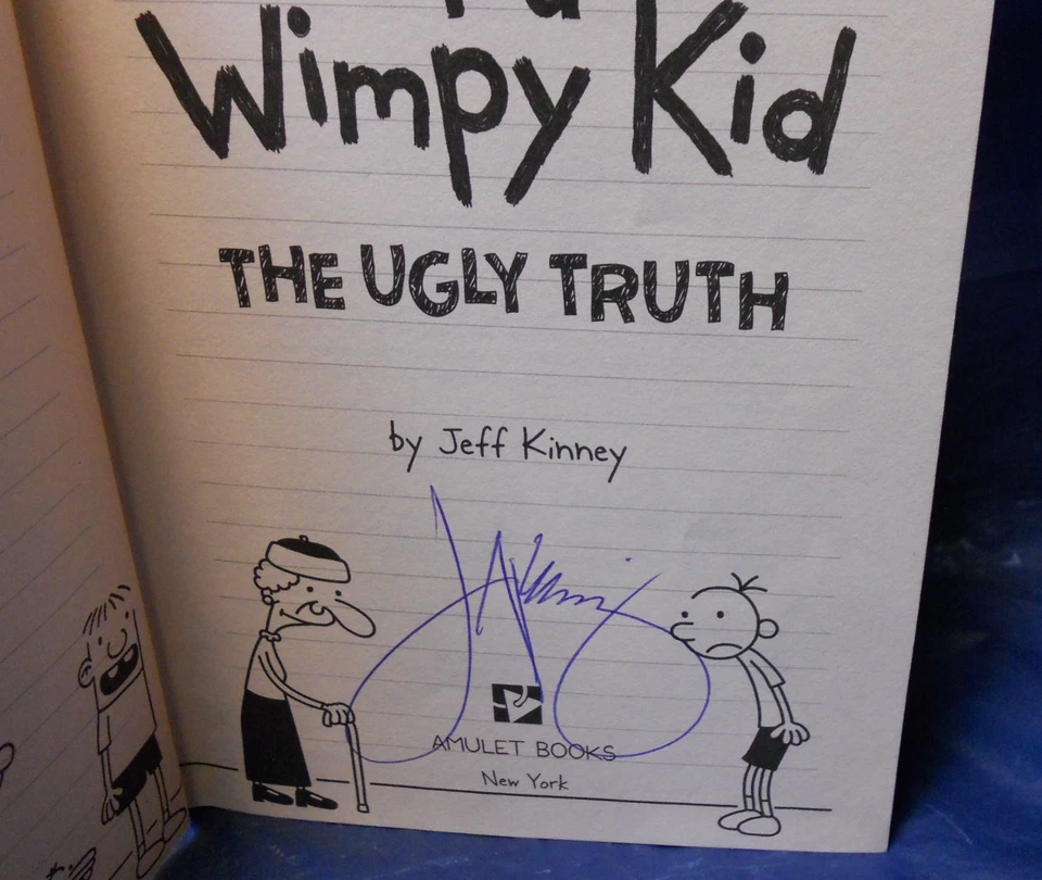 SIGNED FIRST EDITION, HARDCOVER, DIARY OF A WIMPY KID #5, by JEFF KINNEY 2007 - Image 4 of 4