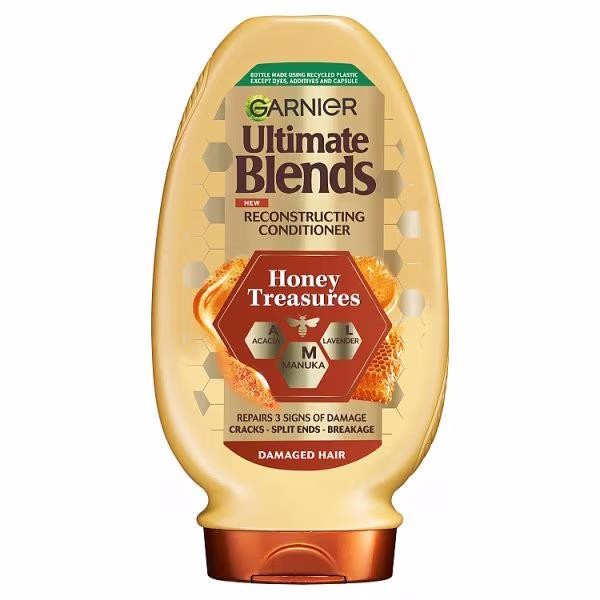 3 x Garnier Ultimate Blends Honey Treasures Conditioner 400ml