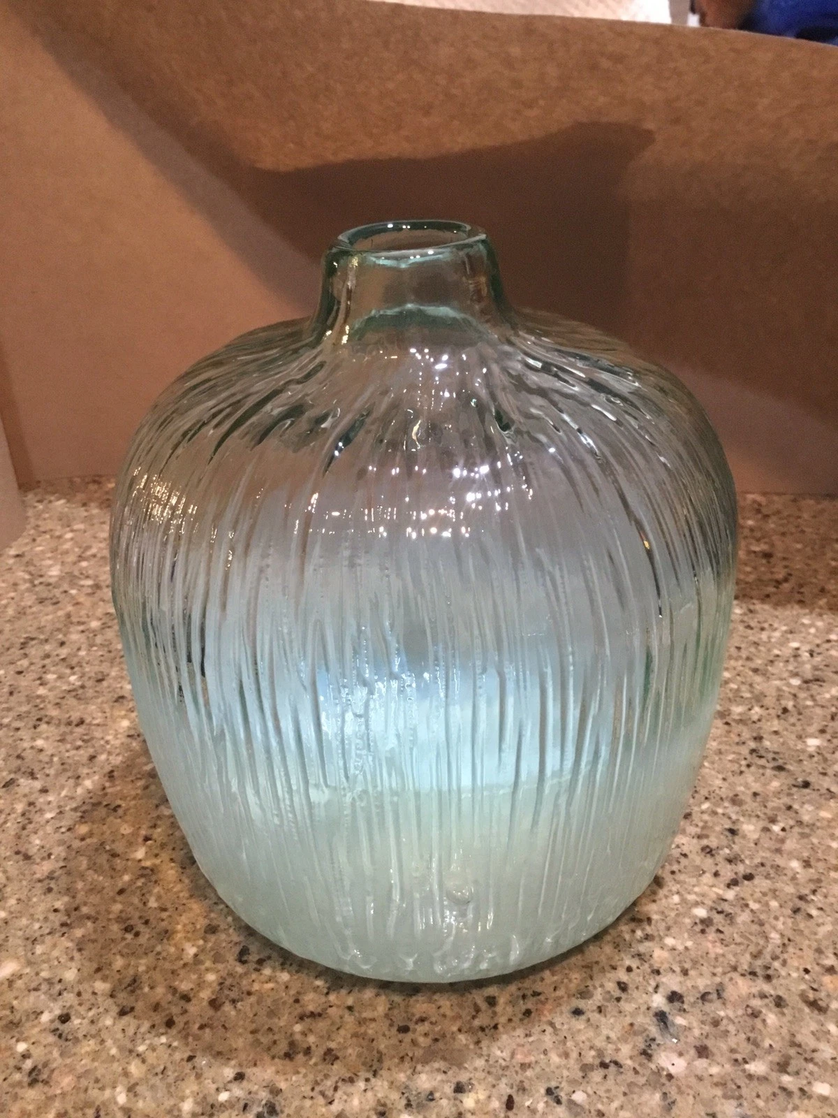 Translucent Gradient Glass Glass Vase Home Restaurant Office Handmade Vase