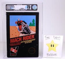 Mach Rider Nintendo NES New 1985 Hangtab Round Seal non rev VGA 75 Qualified