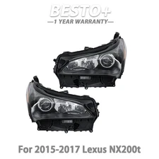 Headlights Headlamps Halogen+LED Type Pair Front Fit For Lexus NX200t 2015-2017