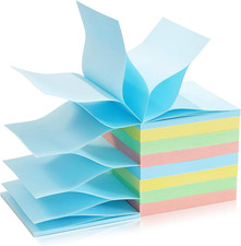 8 Pads Pop up Sticky Notes 3X3 Refills Pastel Colors Self-Stick Notes Pads Super