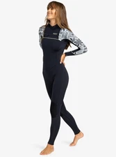 Roxy 3/2 Swell Series GBS Chest Zip Wetsuit - Women's - 6 / Egret Rockin Vibes
