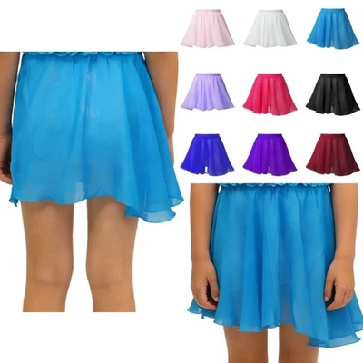 Mädchen Ballettrock Chiffon Tanz Rock Kurz Ballettkleidung Hohe Taille Minirock  - Bild 1 von 2