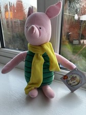 Vintage Goldenbear Disney Piglet Toy With Tags