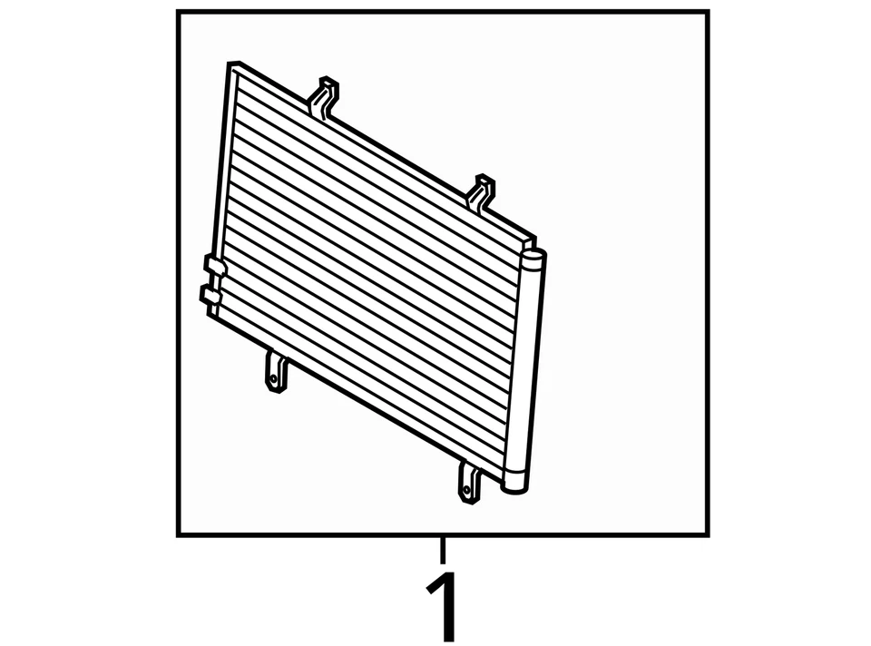 Condensador de CA compatible con 09-16 VENZA 4211984 Foto 3 de 3
