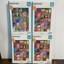 Eraser Pals Lot - 100pcs Animal Erasers Dessert Erasers Classroom Gifts