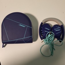 Bose SoundTrue Around-Ear Wired Headphones Purple w/ Case Cable Retro Design