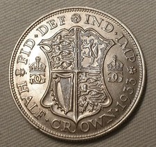 1933 Silver Half Crown - King George V