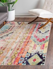 Boho Geometric Area Rug 5x7