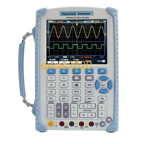 1PCS  New Hantek DSO8060 60MHz 5-in-1 Handheld Oscilloscope Multimeter - Image 3 of 4