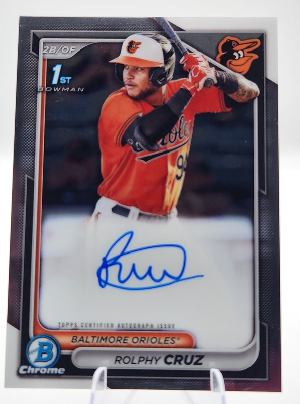 2024 Bowman - Chrome Prospect 1st Autographs Rolphy Cruz Baltimore Orioles