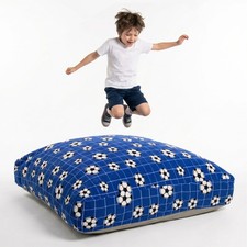 48" x 48" Sensory Crash Pad Mat with Foam Blocks, Removable Fleece Cover