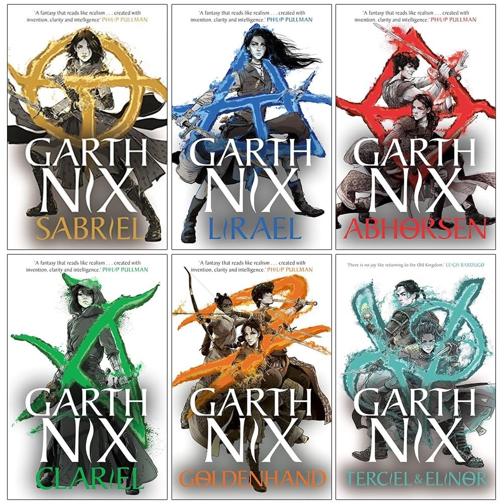 Old Kingdom Series 6 Books Collection Set By Garth Nix Sabriel, Lirael,Abhorsen