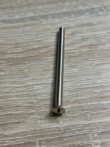 23x Linsensenkkopfschraube mit Schlitz, Messing vernickelt, M4 x 60, DIN 964