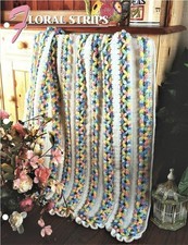 Floral Strips  Annie's Attic Crochet Afghan Pattern Page