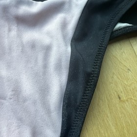 Agent Provocateur Mazzy Pink & Black One Piece Scoop Back Swimsuit sz 3 AP