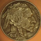 1938 D/D Buffalo Nickel 5c ~ Very Fine Condition ~ RPM-001 ~ Denver Mint