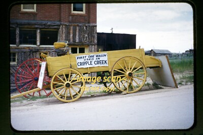 Cripple Creek, Colorado in early 1950's, Kodachrome Slide h25b
