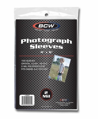 BCW 1 Pack of 100 Holders 4 x 6 Photo Sleeves (#CS176) - Picture 2 of 2