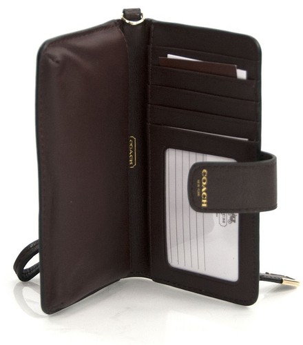 NWT COACH Madison Leather Wristlet Wallet (Brown) - Picture 3 of 3