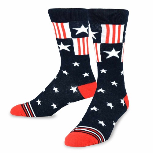 Paquete de 5 calcetines de algodón americana de moda TeeHee (Patriots) - Imagen 8 de 12
